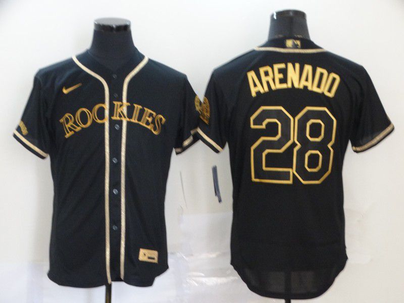 Men Colorado Rockies #28 Arenado Black Nike Elite MLB Jerseys->colorado rockies->MLB Jersey